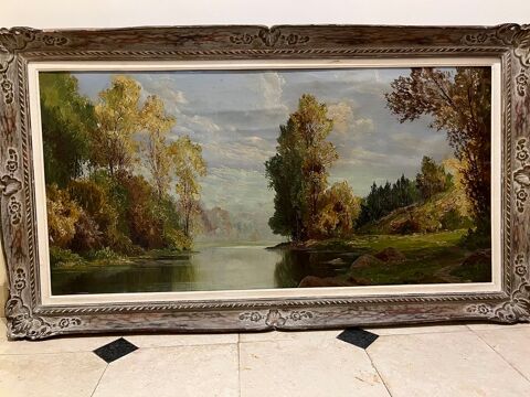  Rivi�re � travers la For�t  ( le Loing)   Ecole de Barbizon Neuilly-sur-Seine (92)