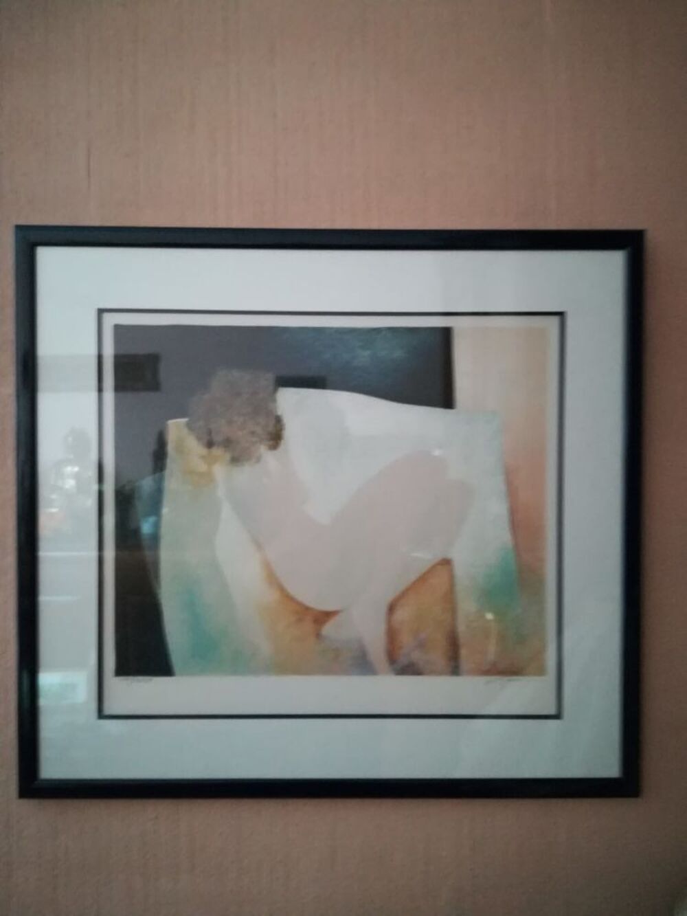 Claude GAVEAU Lithographie originale sign&eacute;e " Christine " 