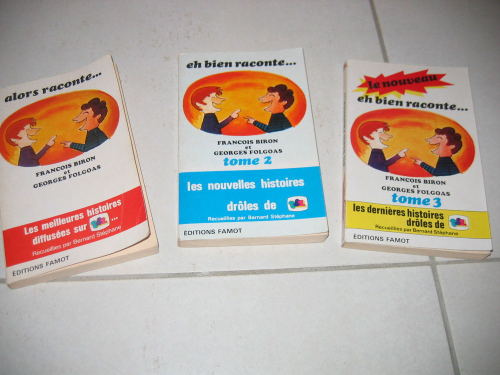 "Alors raconte..." lot de 3 livres de blagues Livres et BD
