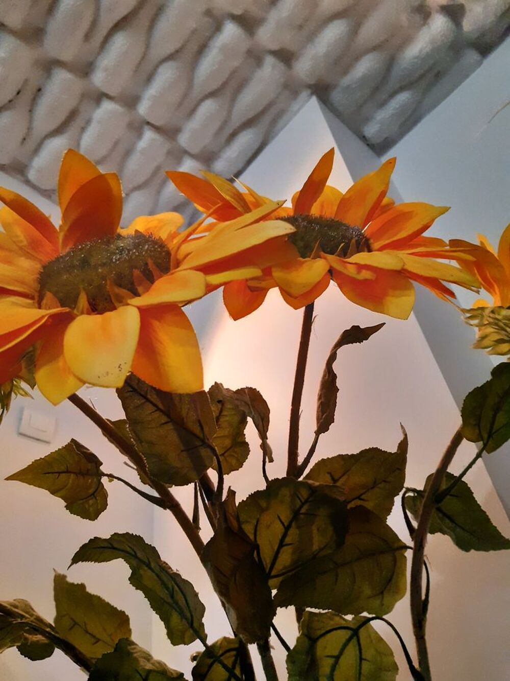 
Grands Tournesols Synth&eacute;tiques 150 cm. Décoration