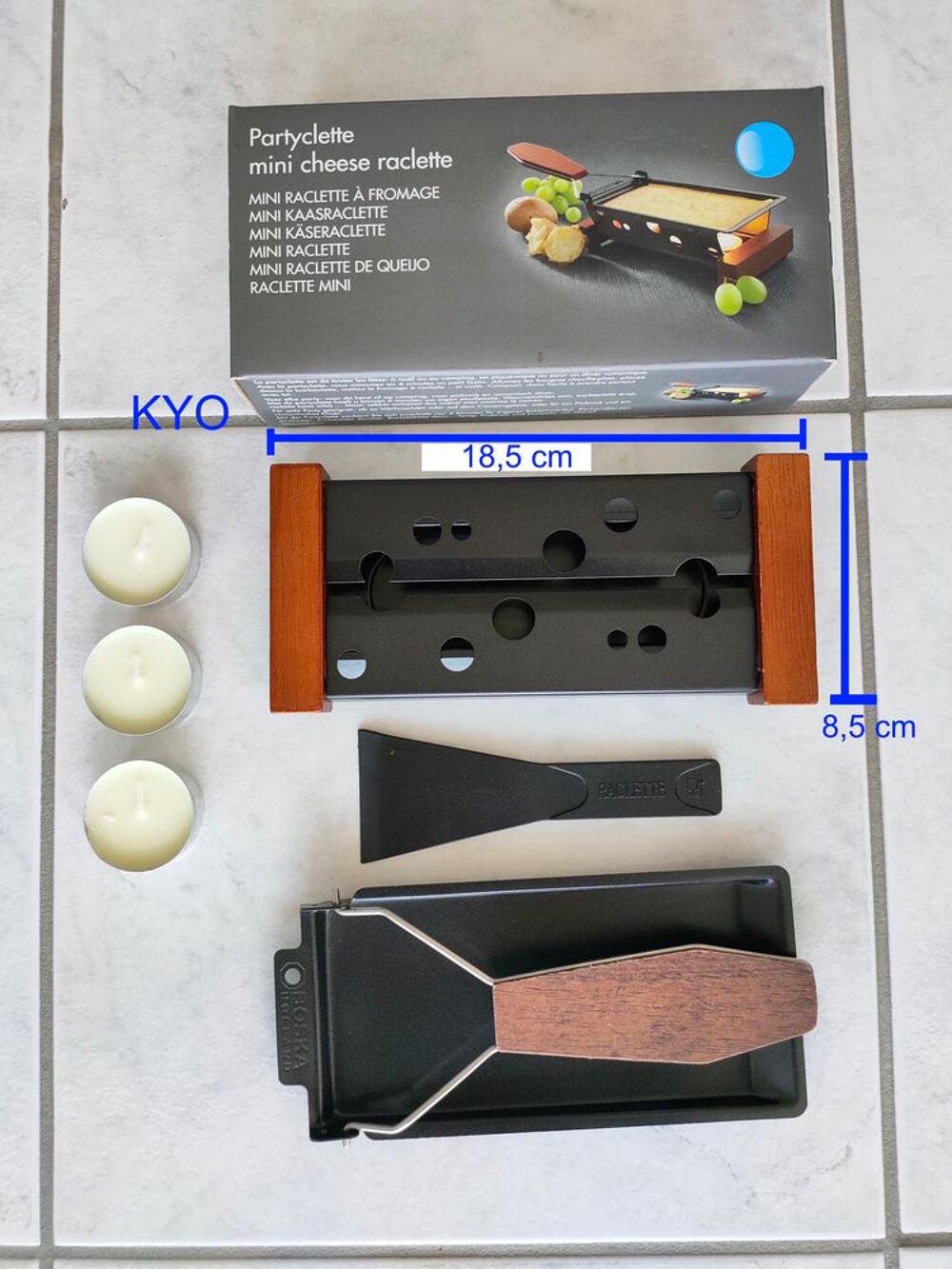 Mini appareil raclette transportable mobile petit, bougie Electroménager