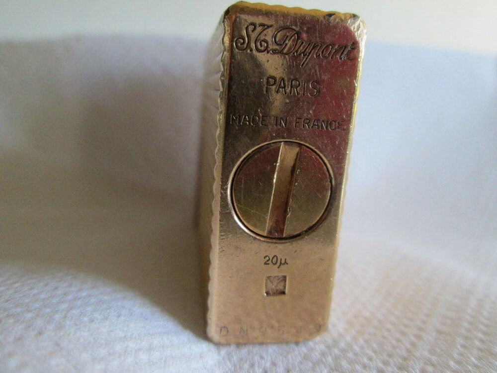 briquet Dupont plaqu&eacute; or 20&micro; Bijoux et montres