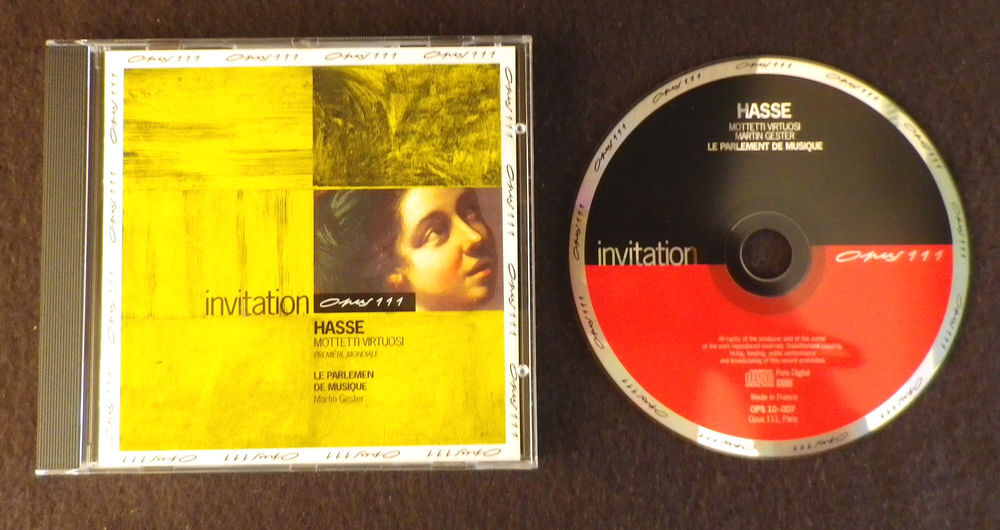CD - Hasse - Motteti Virtuosi CD et vinyles