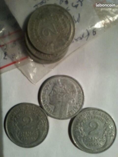 2 francs alu morlon 6 Montceaux-ls-Provins (77)