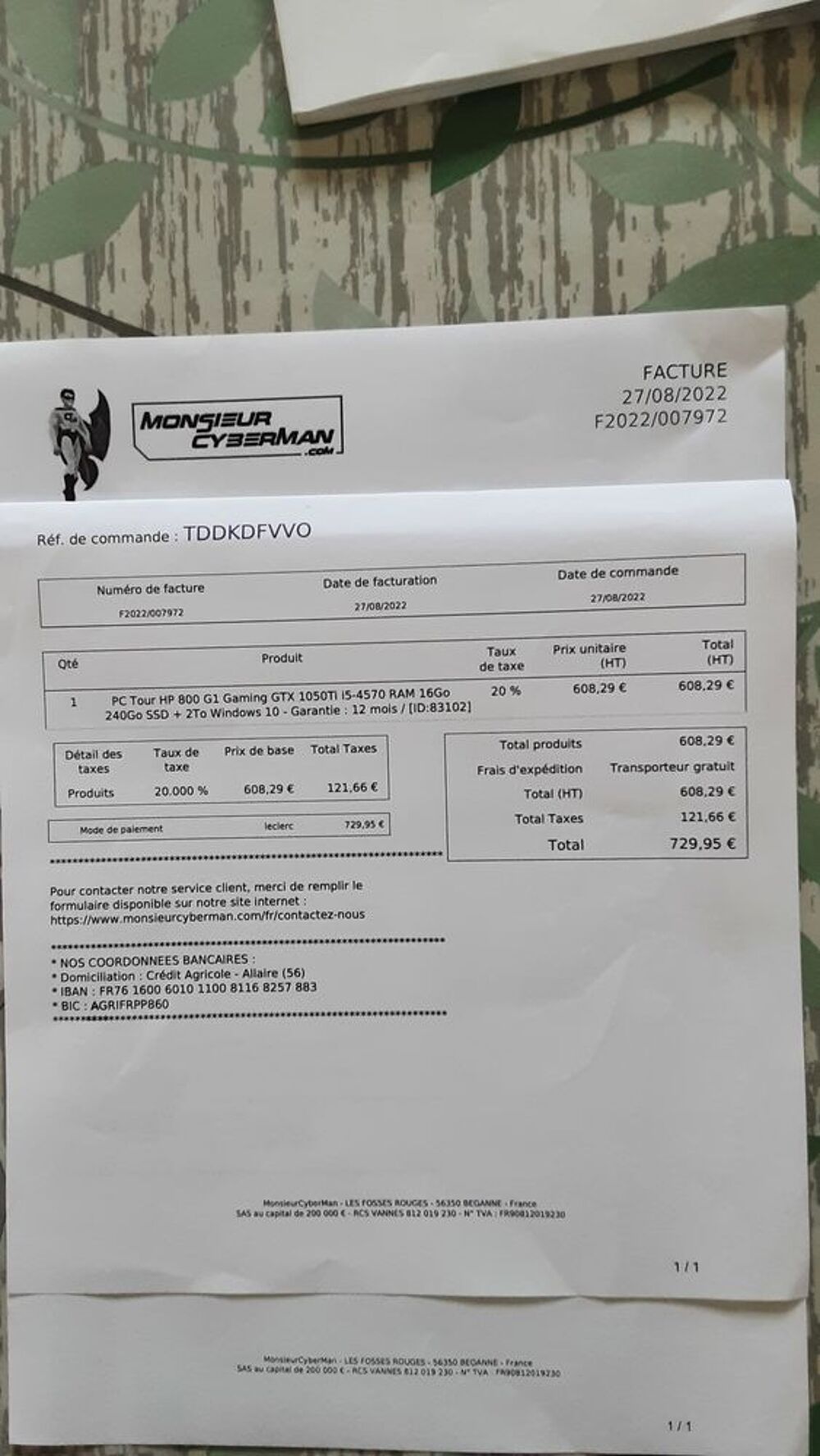 TOUR PC GAMING Matériel informatique