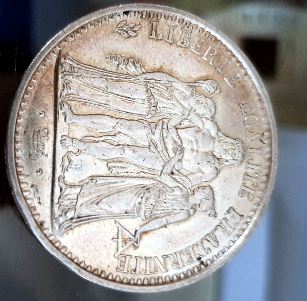Lot de 3 pi&egrave;ces en argent 10 Francs et 5 Francs 