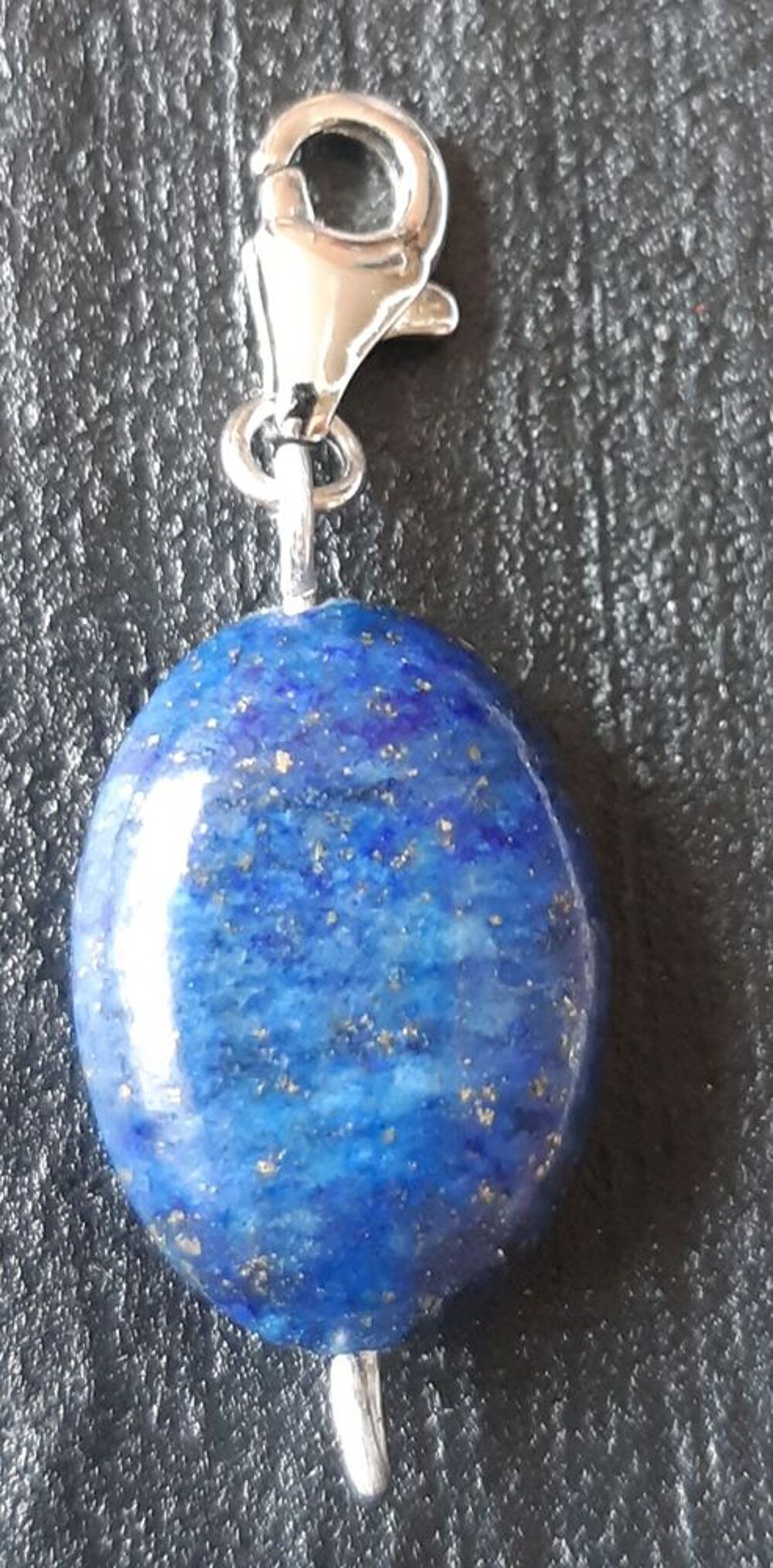 pendentif pierre Lapis-lazuli sur une b&eacute;li&egrave;re en argent 925 Bijoux et montres