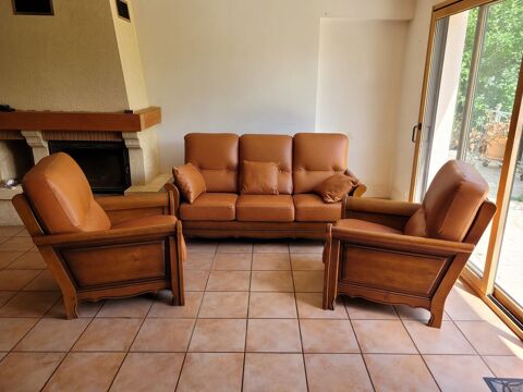 Salon canap 3 places + 2 fauteuils 500 Chteaulin (29)