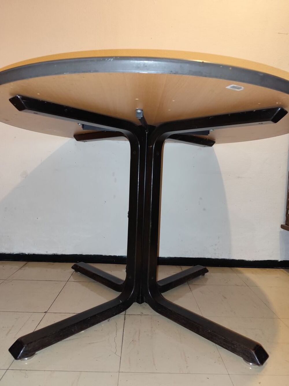 Table tiers de cercle bois clair Meubles