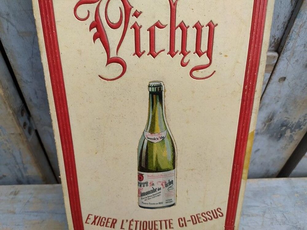 Ancien Carton Publicitaire Limonade de Vichy Bellegarde Ain 