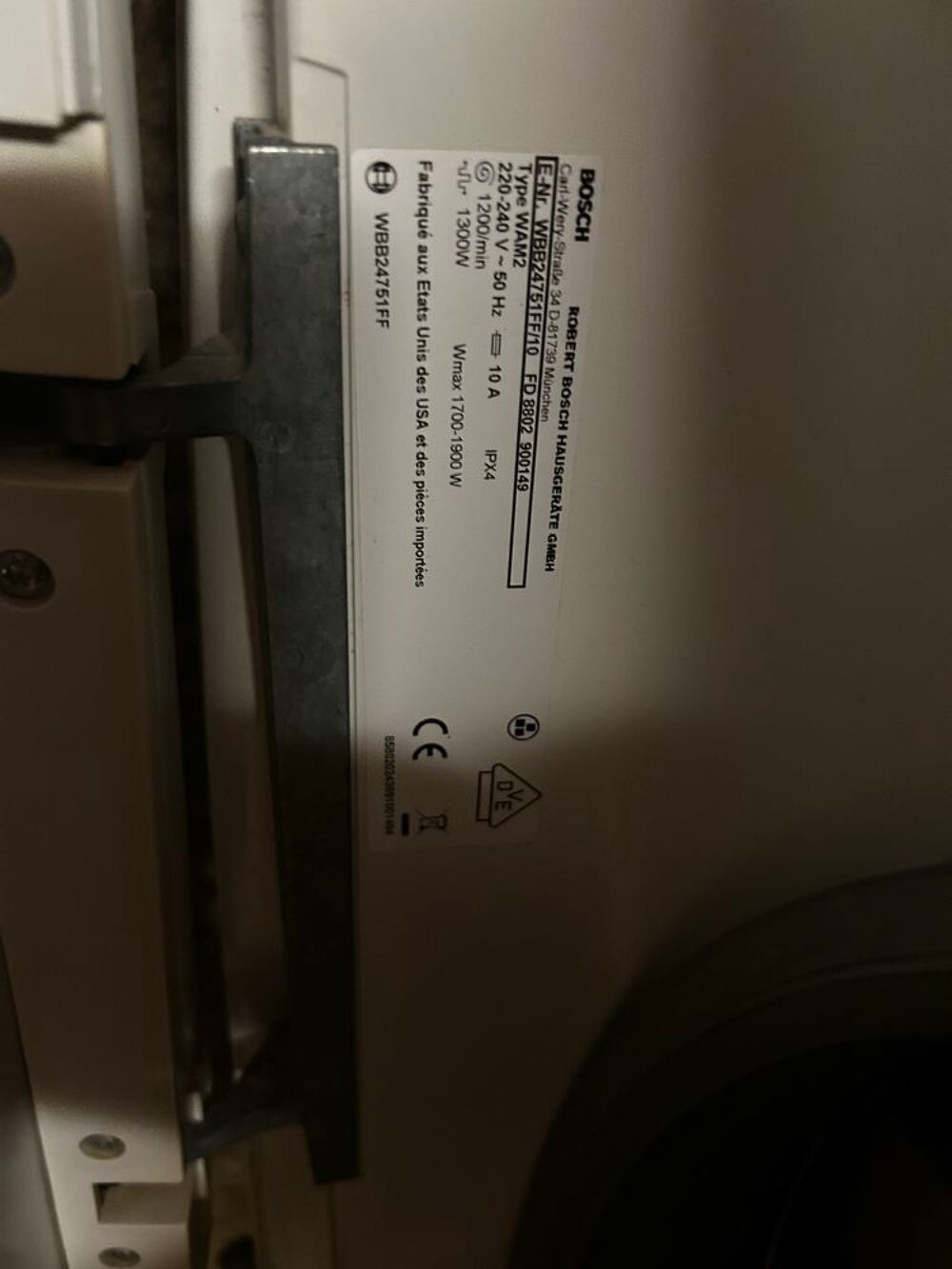 lave linge Electroménager