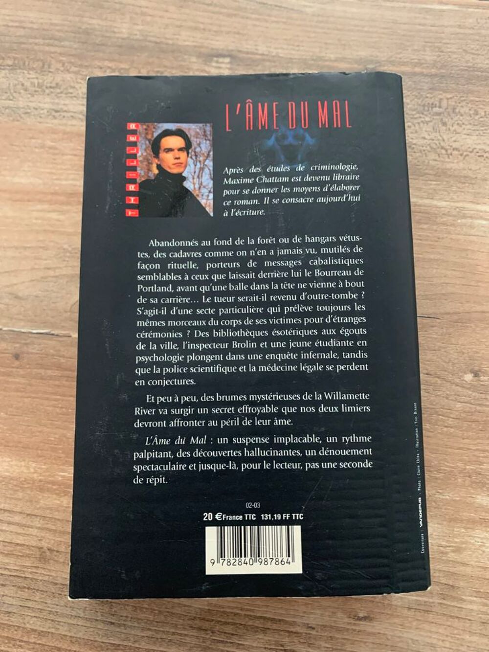 Livre thriller " L' &acirc;me du mal " - Ma Livres et BD