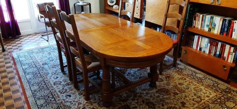 Table et chaises en chne massif 450 Fos-sur-Mer (13)