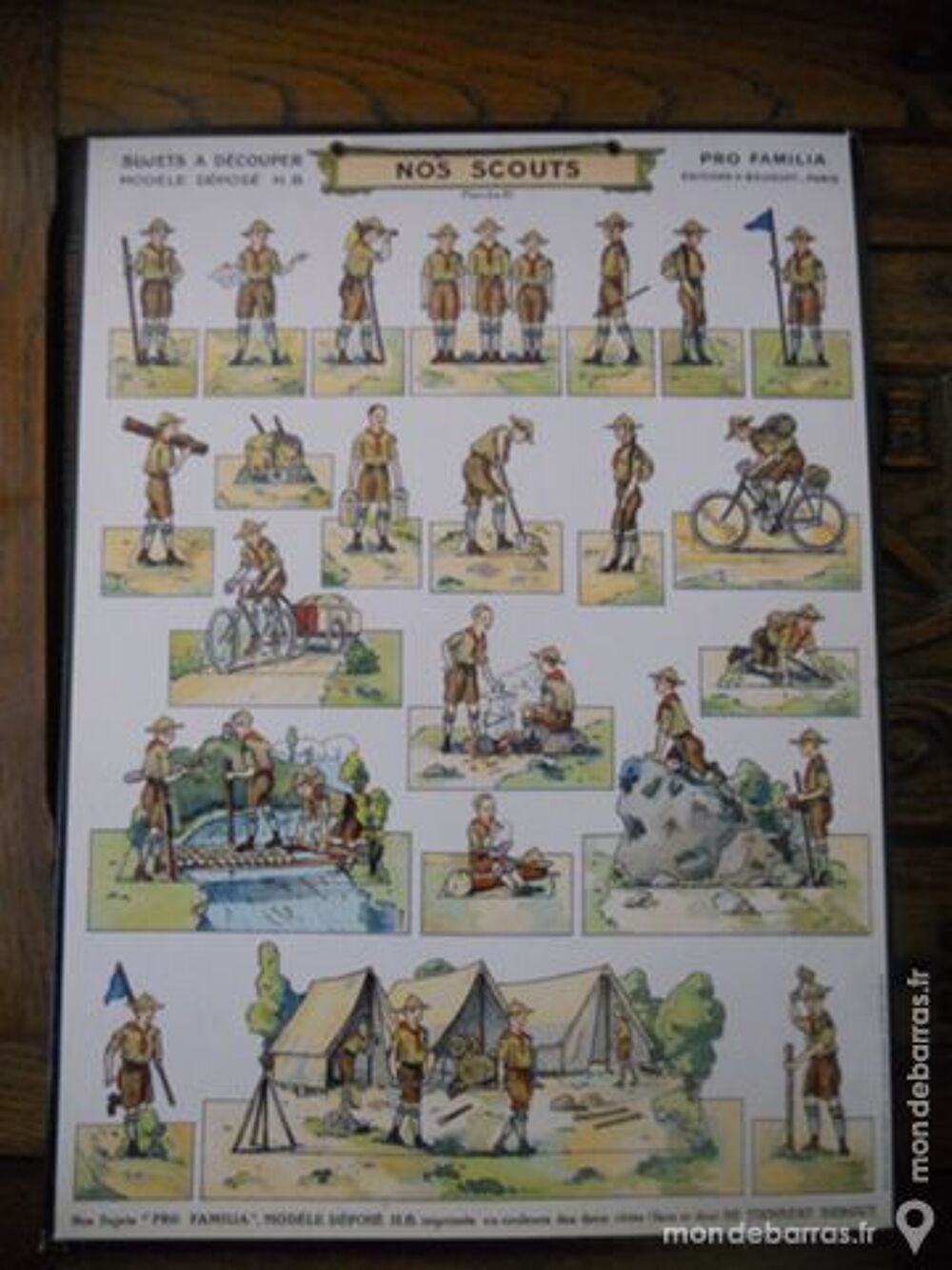 Panneau SCOUT - &eacute;dition H. Bouquet Livres et BD