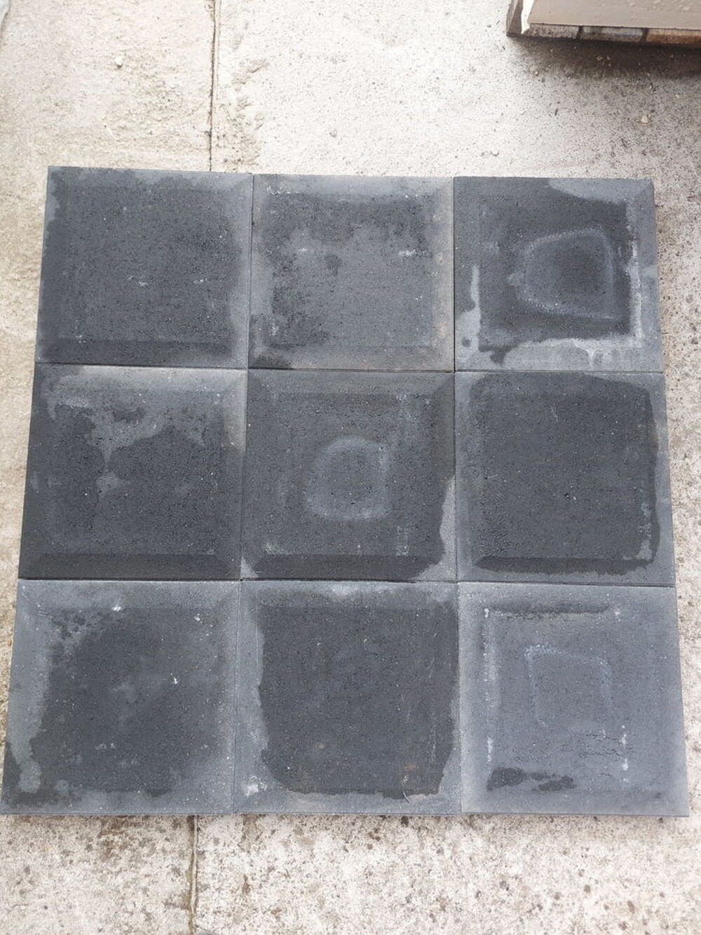 DALLAGE sur base de chapeau de pilier - DALLE TERRASSE ou Base de renfort sous plot de terrasse Bricolage