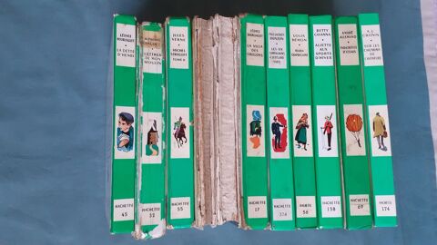 Lot de 12 livres bibliothèque verte vintage 6 Grisolles (82)