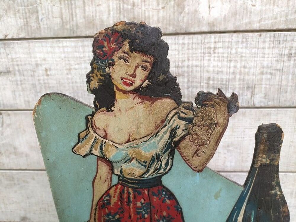 Ancien PLV Publicitaire Vin Chili Correa Errazuriz ca1940 