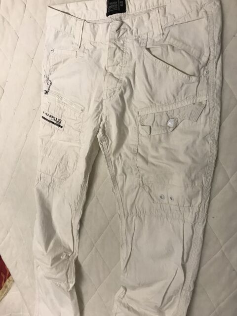 PANTALON  HARRY LANDERS T. 42  BLANC EN COTON 20 Saint-Genis-Laval (69)