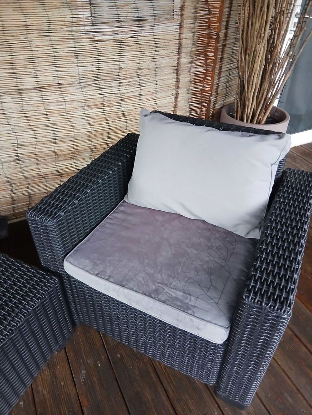 salon de jardin 2 fauteuils 1 table basse + transat Jardin