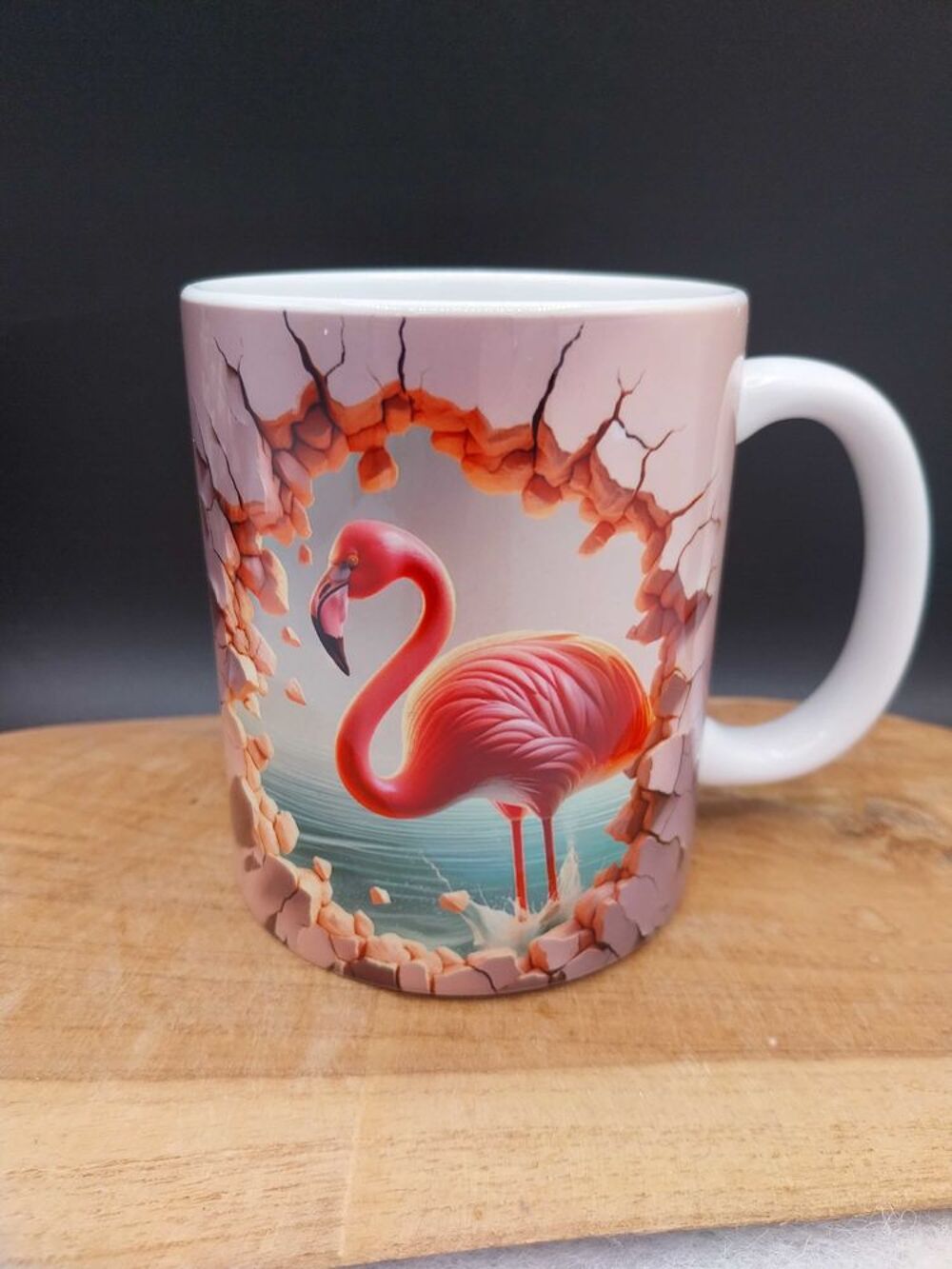 Mug personnalis&eacute; flamand rose Décoration