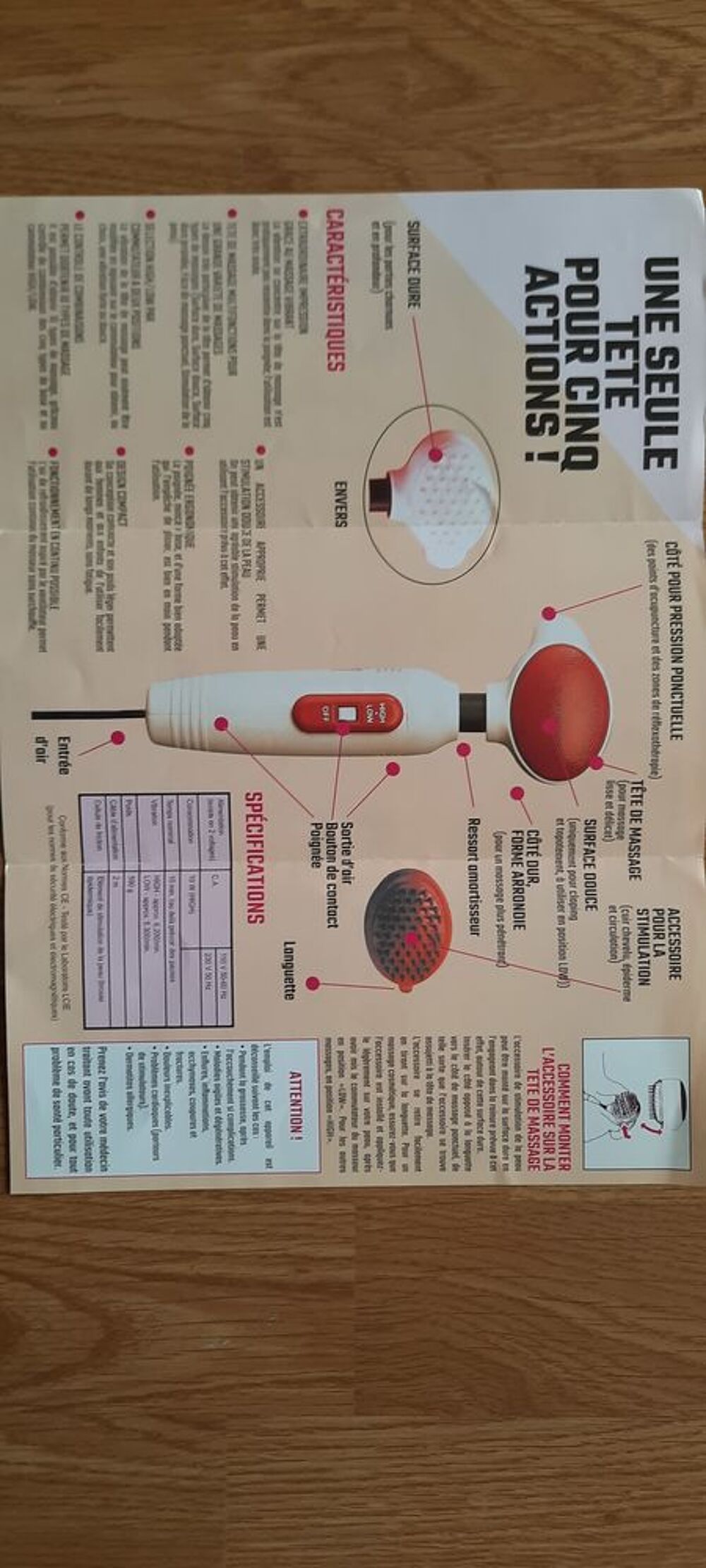 Appareil de massage portatif de voyage Electroménager