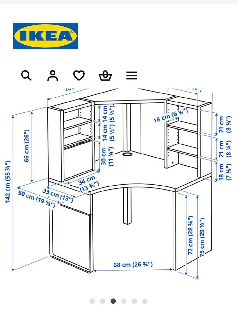 Bureau Blanc Multifonctionnel avec Rangement Meubles