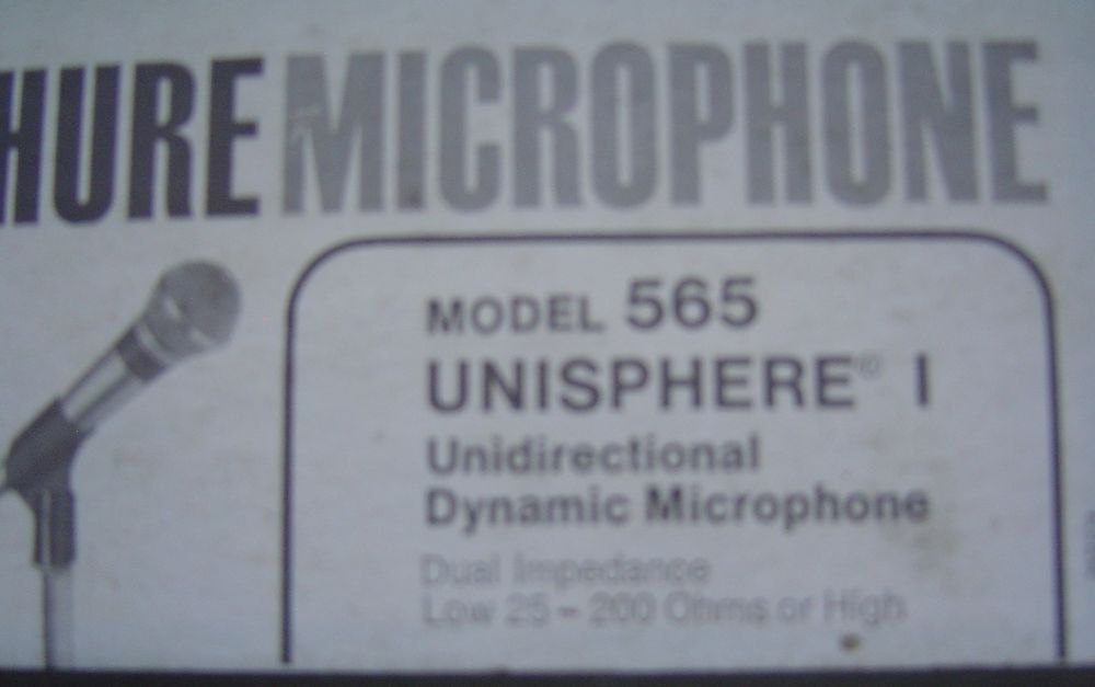 MICROPHONE 
SHURE
