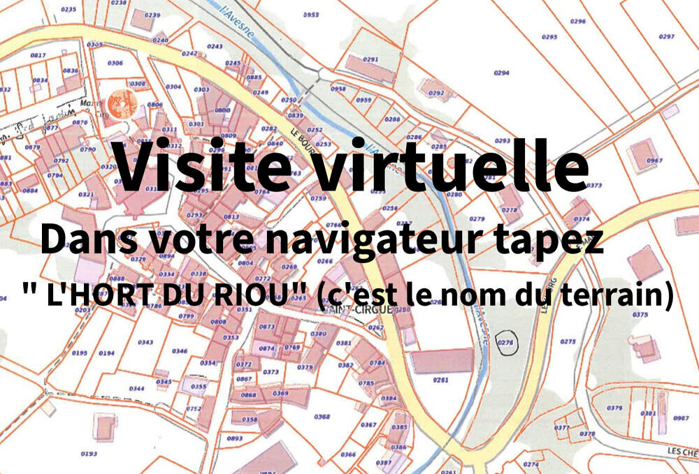 Vente Terrain Terrain de 4000m² avec ruisseau privé - CU pour 1800 m² Saint-cirgues