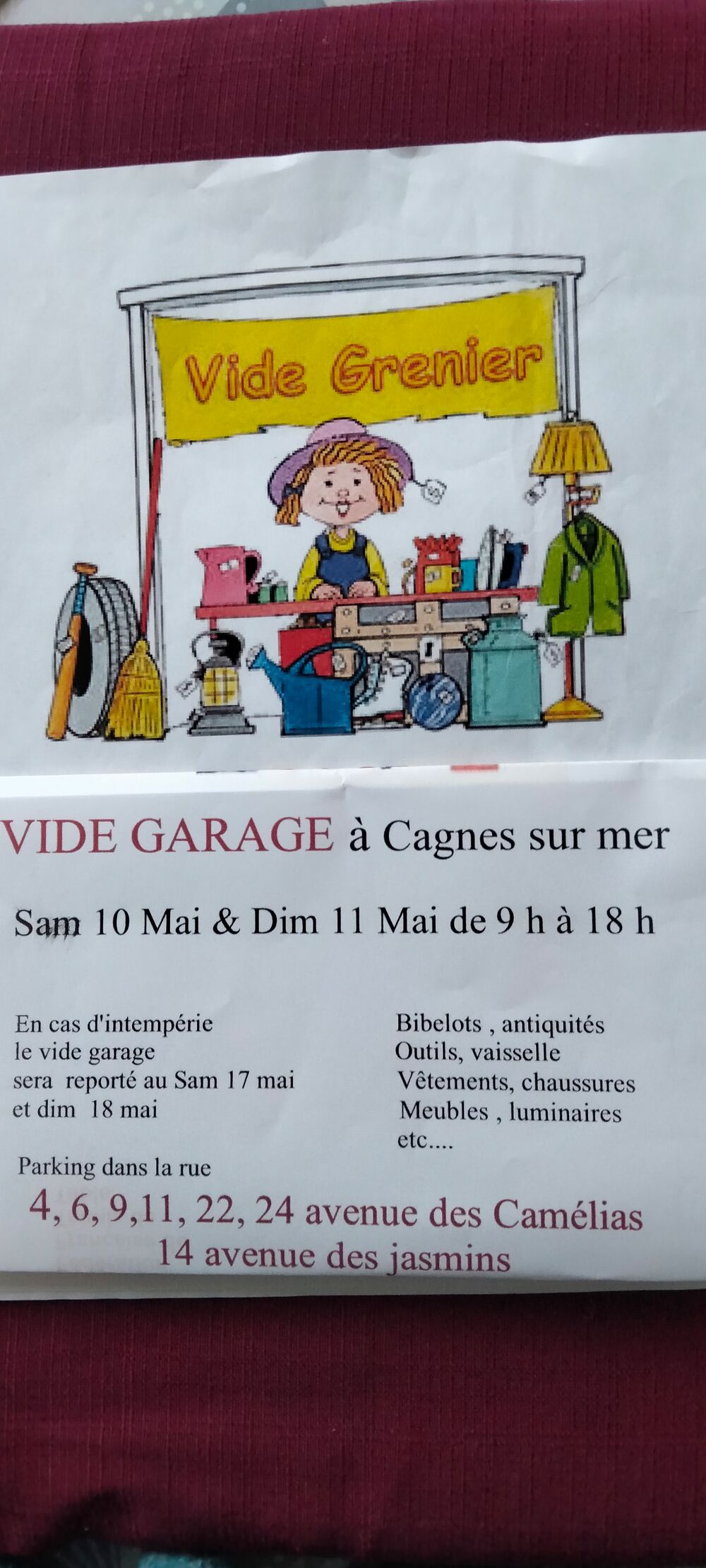 Vide grenier et garage 7 maisons participantes Vide grenier, march aux puces, braderie