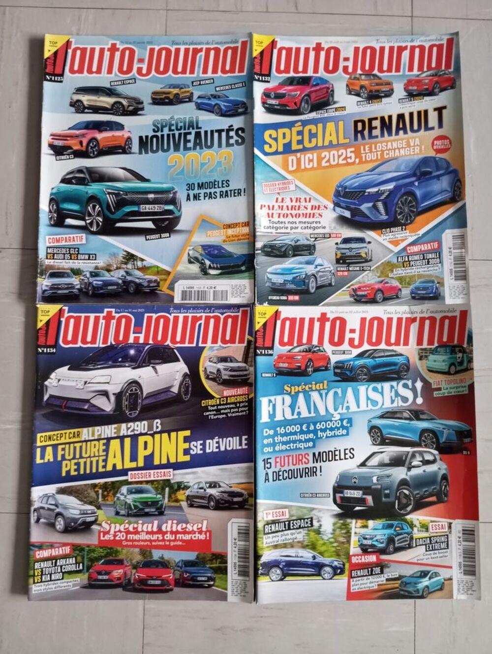Revues magazines l'auto journal lot ou d&eacute;tail Livres et BD