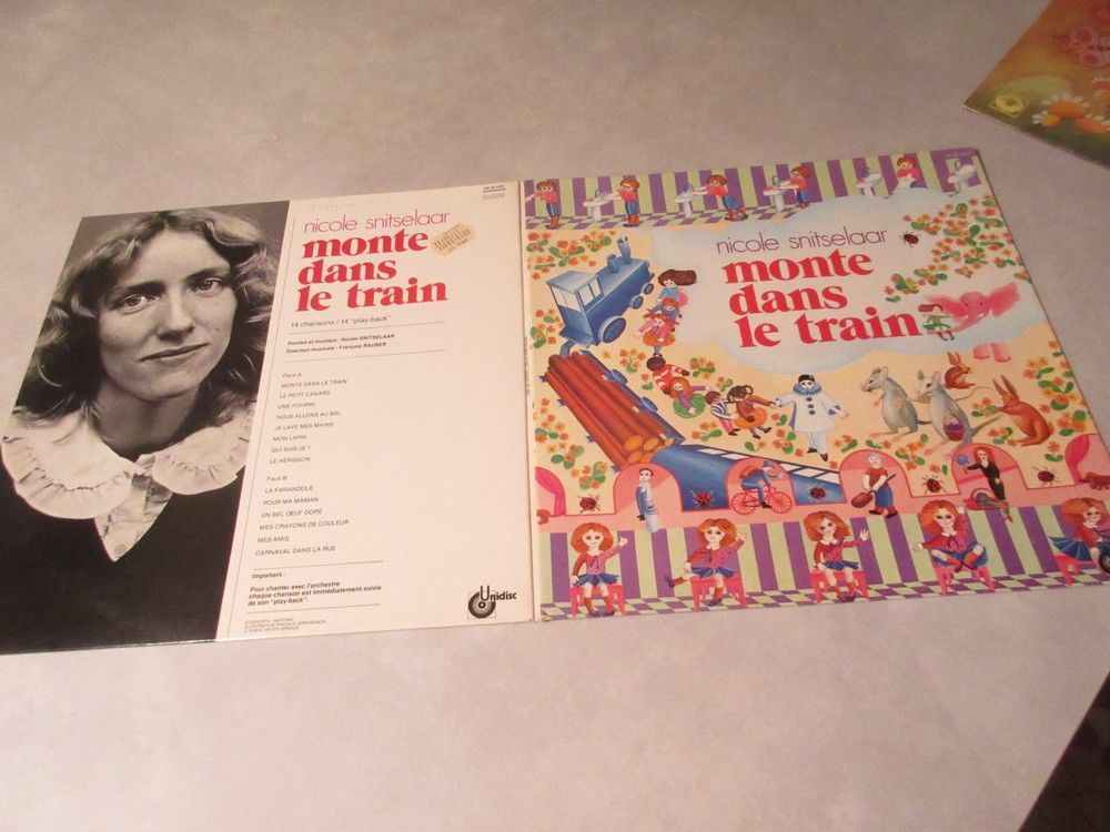 33 T pour les enfants MONTE DANS LE TRAIN CD et vinyles