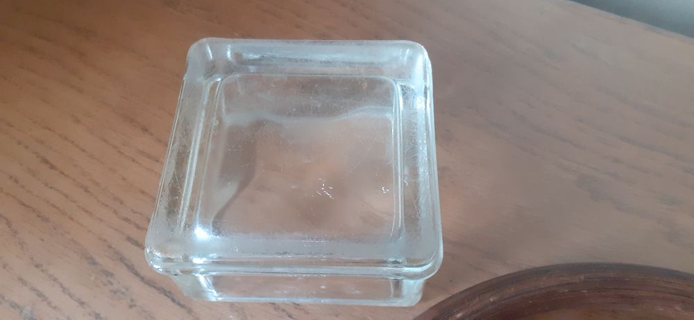 Cendrier de marque LUMAX tout en verre, 