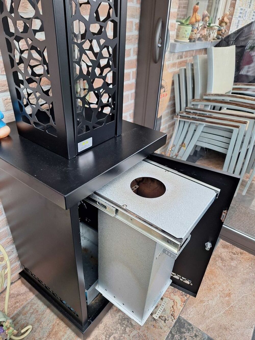 Chauffage de terrasse au pellets Jardin