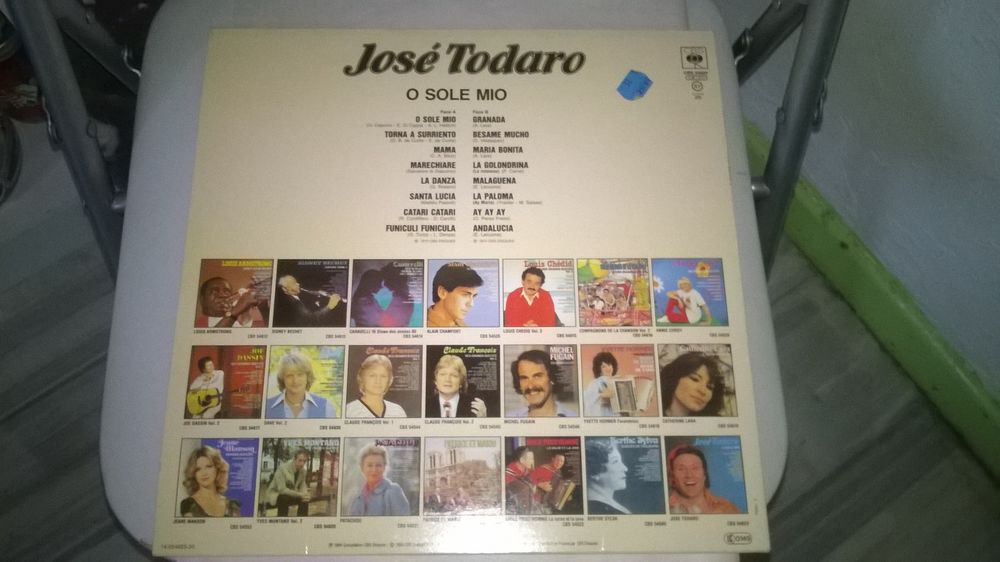 Vinyle Jos&eacute; Todaro
O Sole Mio
1974
Excellent etat
O Sole CD et vinyles