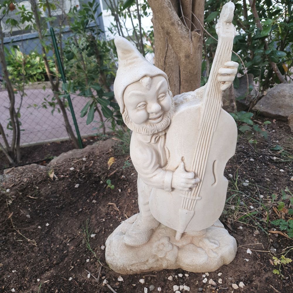 famille de nains de jardin musiciens Jardin