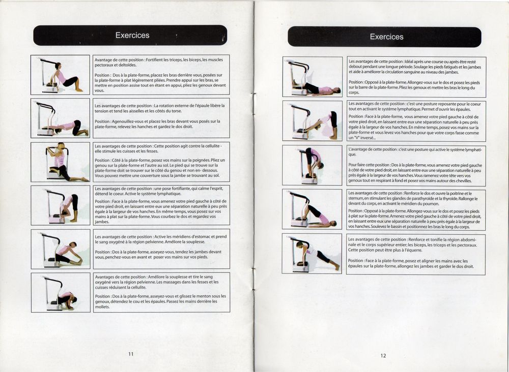 Plateforme oscillante vibrante muscu amincissement Sports