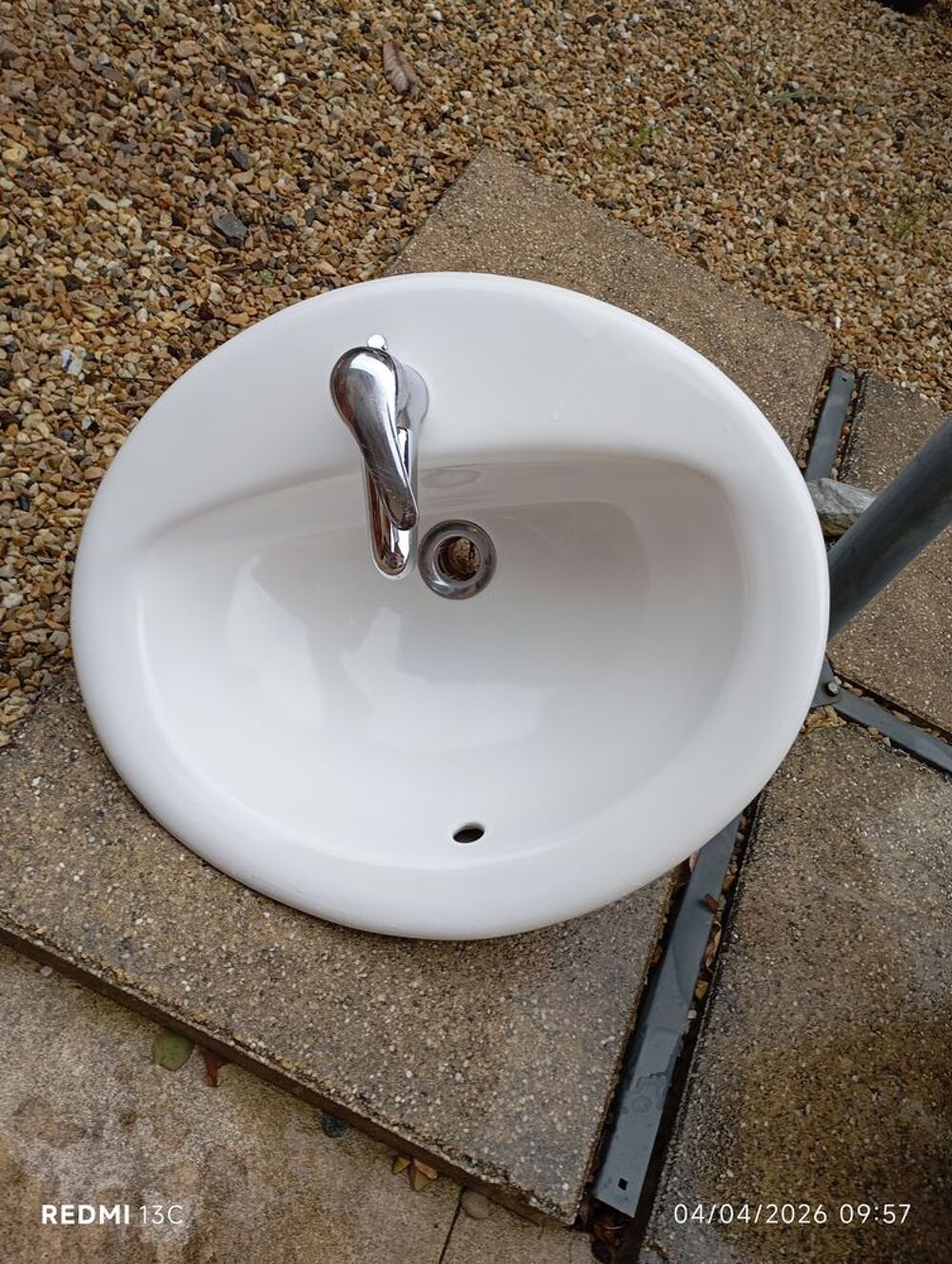 Vasque de salle de bain ovale Bricolage
