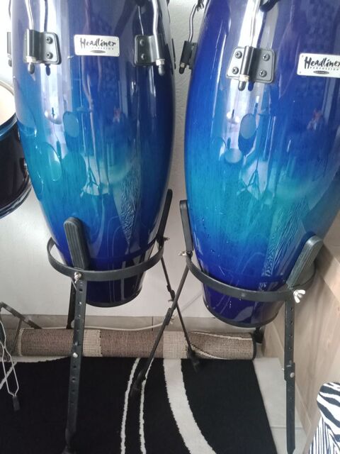Congas Headliner bleues laqu�es 80 Senones (88)
