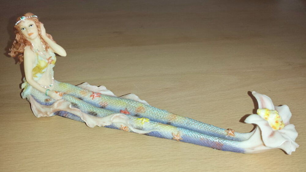 Porte encens SIRENE BLEUE ou peut servir de porte stylo Décoration