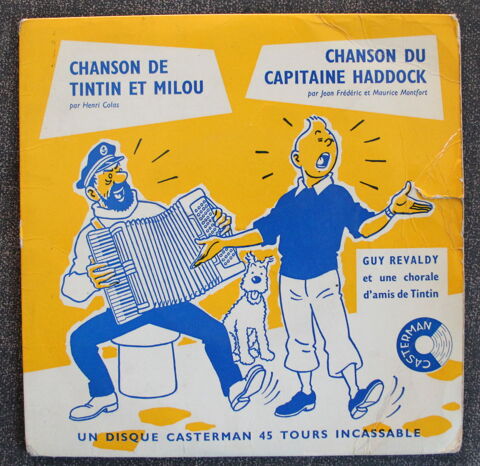 Disque 45 T TINTIN 1956 Issy-les-Moulineaux (92)