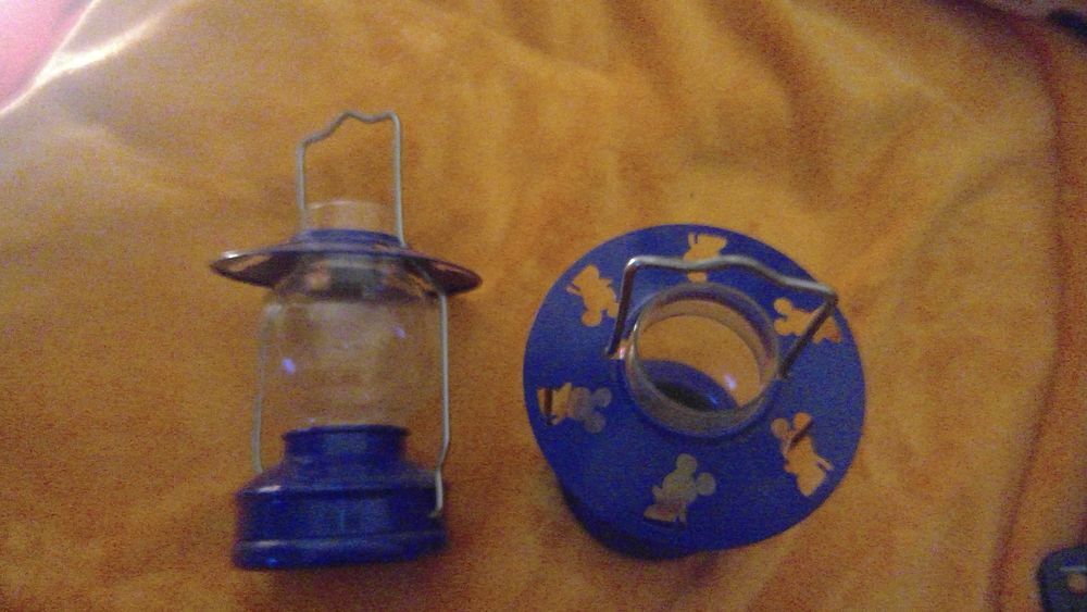 LOT DE 2 LANTERNES POUR BOUGIE CHAUFFE PLAT DISNEY Décoration