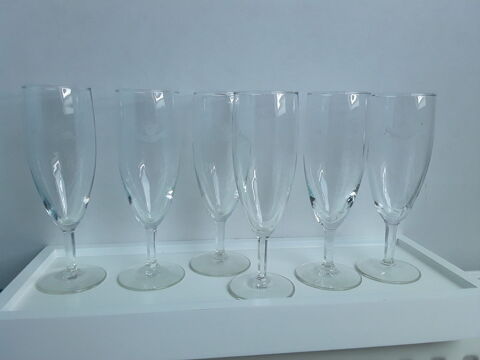 6 verres à champagne May d'honeur que d hounours 10 Gometz-la-Ville (91)