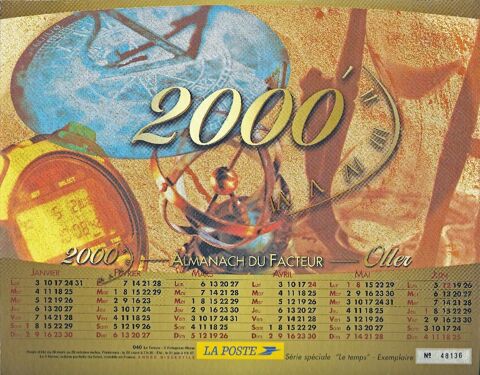 Calendrier de La Poste 2000 10 Castelnau-sur-Gupie (47)