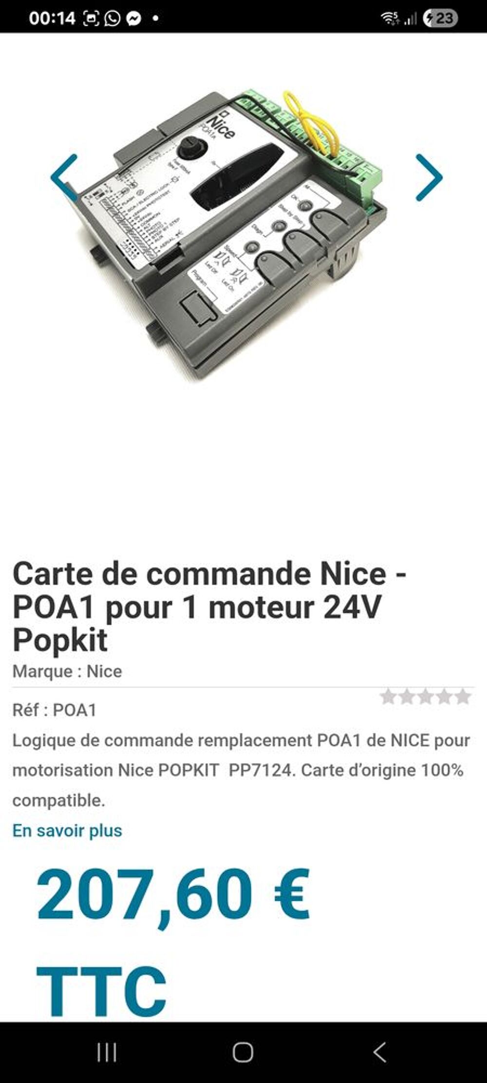 Moteur commande portail ou volet Bricolage