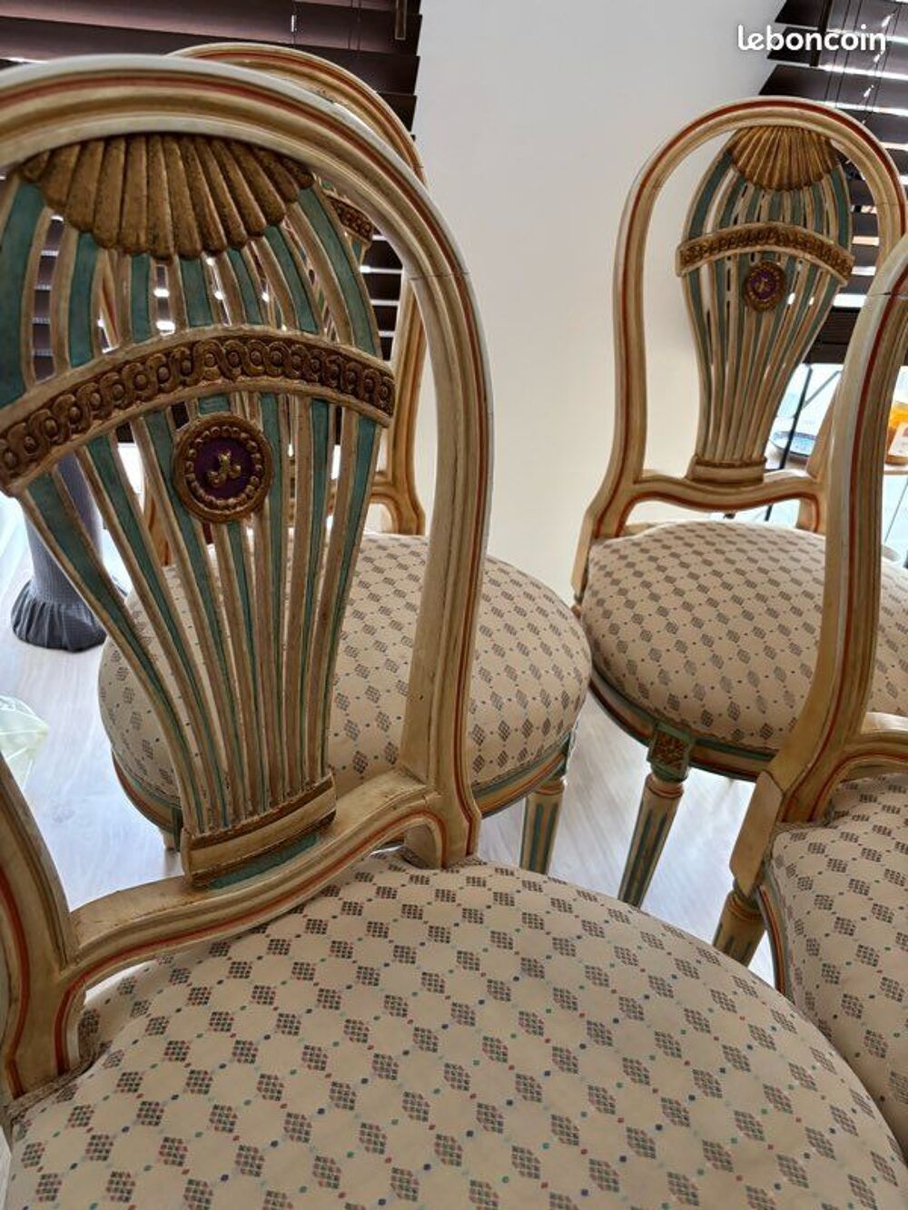 Lot de 6 chaises style Louis XVI Meubles