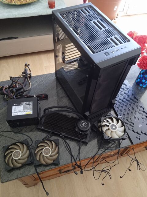 Ensemble Tour, alimentation corsair vs 650, water cooling 25 Le Loroux-Bottereau (44)