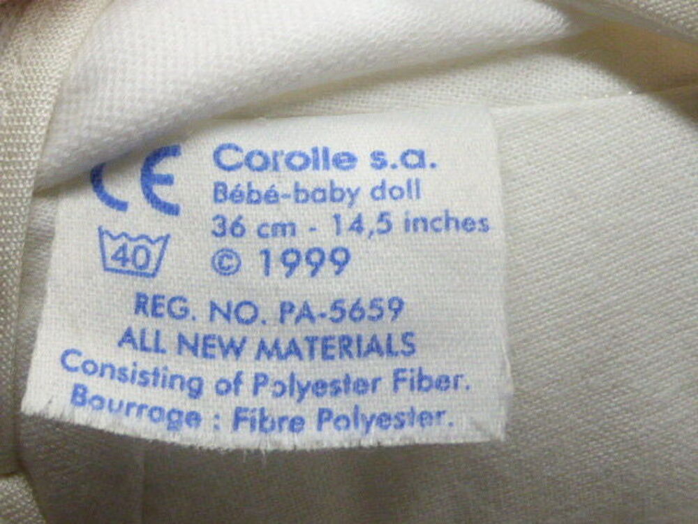 Corolle b&eacute;b&eacute; fou rire 1999 36 cm ourson Jeux / jouets