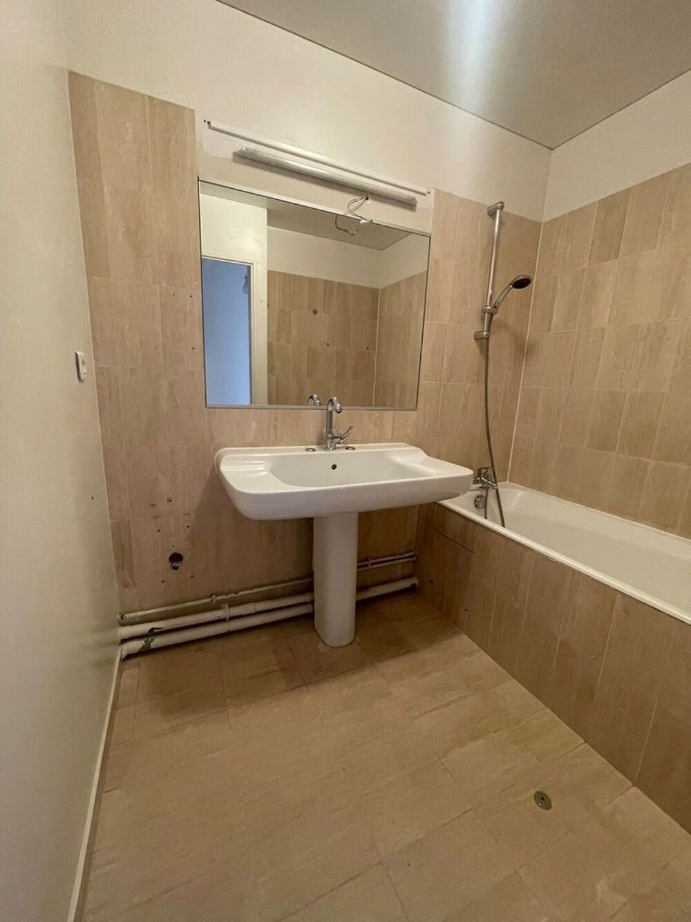 Lavabo avec colonne Ideal Standard c&eacute;ramique finition blanc Meubles