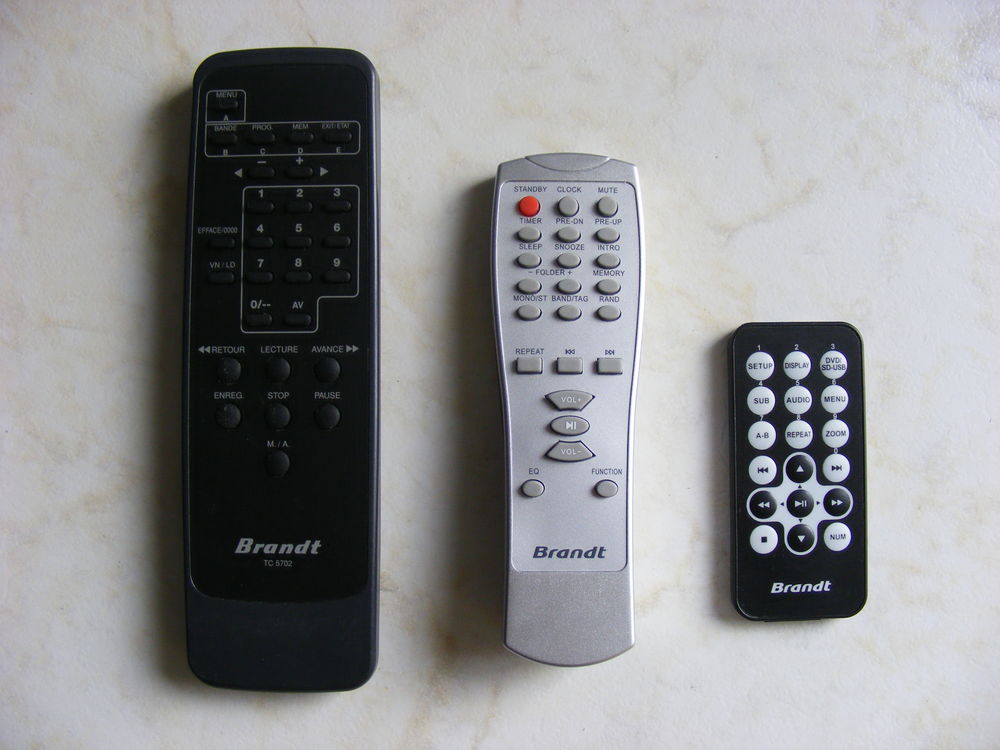 t&eacute;l&eacute;commande Brandt Photos/Video/TV