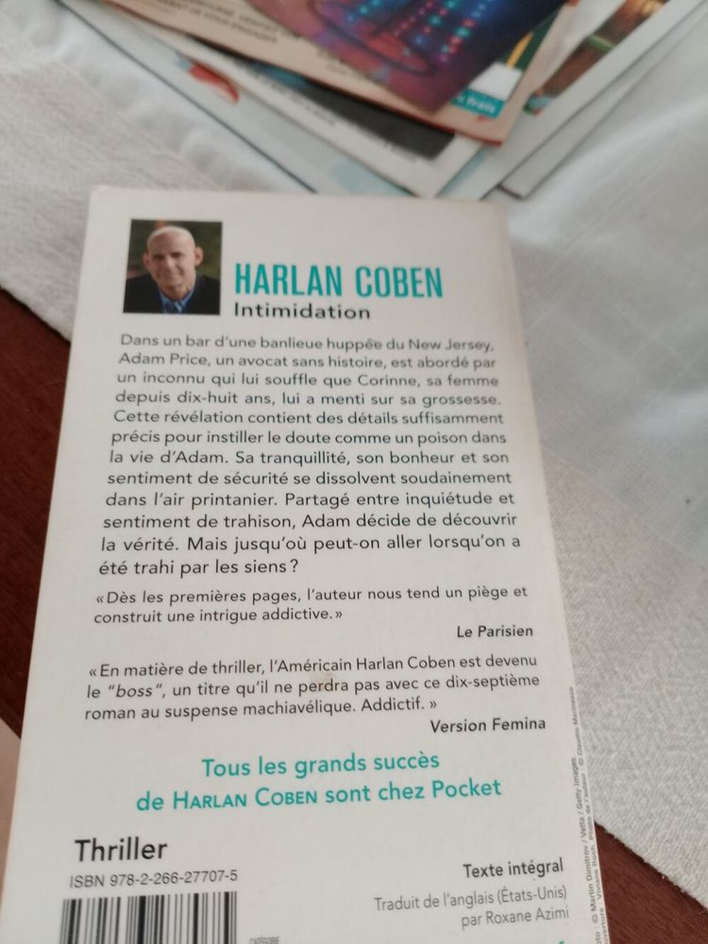 Intimidation Harlan coben Livres et BD